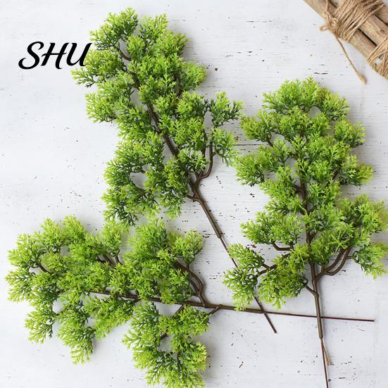 Artificial Pine Cypress 1Pc Plastic Fake Simulation Potted Plants Plant Bonsai Garden Home Office Decor