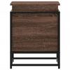 Storage Box with Lid Oak Look 40x40x51.5 Cm