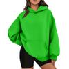 Women's  Fashion Zipper Hoodie Long Sleeve Hooded Pullover Sweatshirt Casual Solid Color Tops With Pockets