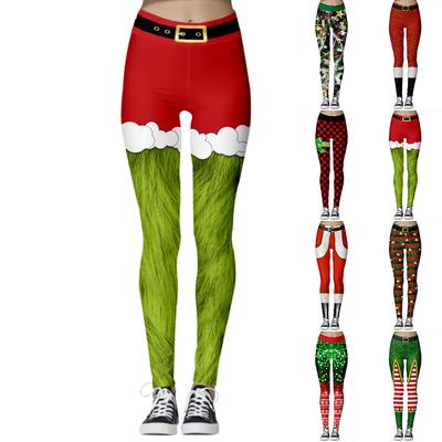 Pantaloni sportivi da donna con stampe di sabbie mobili rosse elasticizzate per yoga, fitness, corsa, palestra