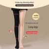 Women's Gray Velvet-Lined, No-Drop Pantyhose - Thick, Large Size, Slimming, Perfect for Spring, Autumn, & Winter