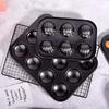 6 & 12 Holes Round and Heart Shape Cake Pan Cupcake Mold Nonstick Carbon Steel Baking Tray Set