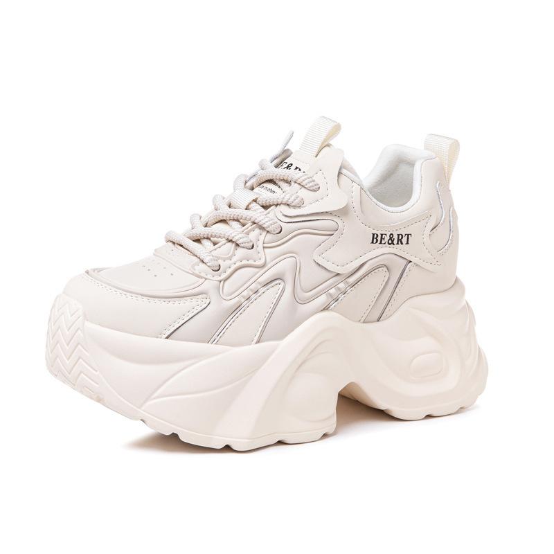 Shoes women's spring new versatile breathable sports casual shoes muffin thick-soled small inner height-increasing shoes