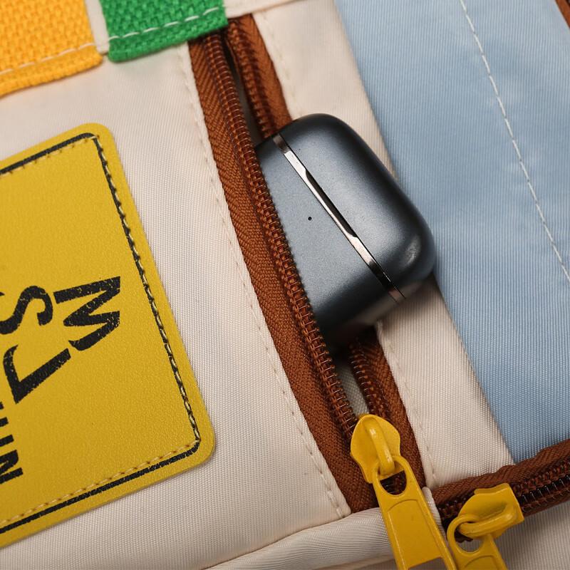 Bonalin Fashion Color-Block Crossbody Gym Travel Bag