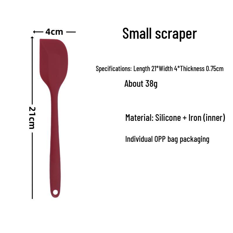 Silicone Spatula Set: Heat-Resistant, One-Piece Scrapers for Mixing & Baking (Small & Large Sizes)