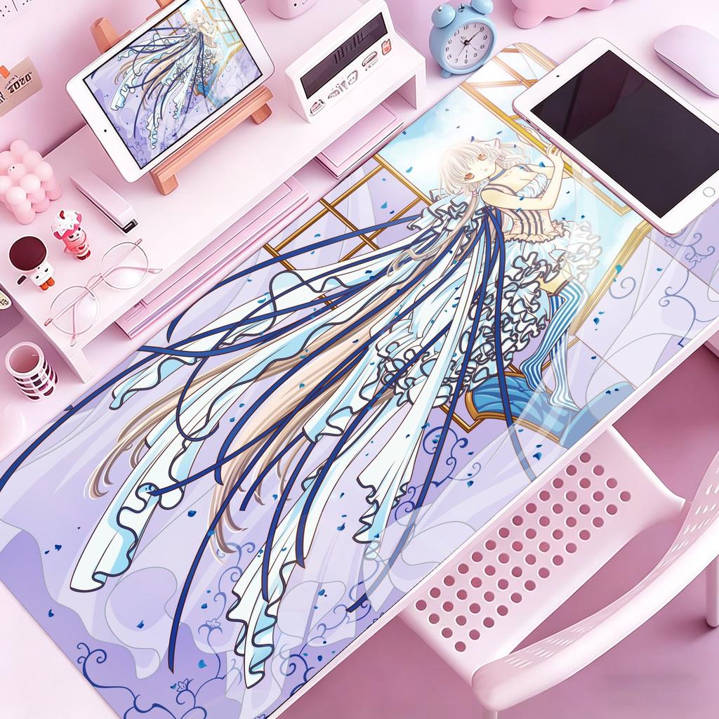 Anime CChobits Cute Chii Mouse Pad Nonslip Rubber Gamer Balance Computer Mat Decoracion Deskmat Laptop Office Large