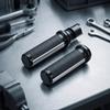 Replacement Motorcycle Hand Grips with Bar End Cap Textured Handlebar