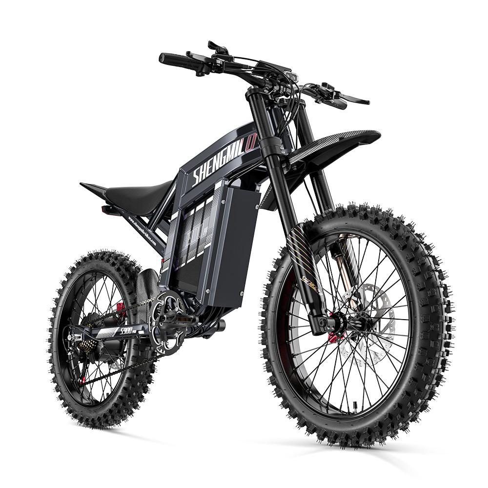 Shengmilo دراجة كهربائية S900 Pro لجميع التضاريس، محرك 3000 واط، تسلق تلال بزاوية 45 درجة، 60 فولت 35 أمبير ساعة، 95 كم، سرعات Shimano 7، شاشة LCD ملونة، فرامل هيدروليكية، إطارات عريضة 19 بوصة