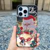 Merry Christmas Day Phone Case For iPhone 15 14 Plus Pro Max 13 12 Pro Max Mini 11 Shockproof Laser Matte Back Phone Cover Funda