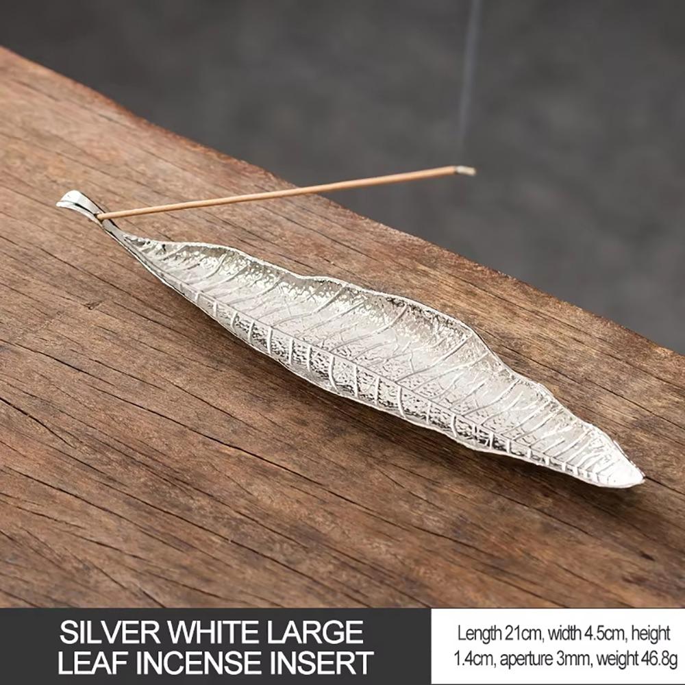 1Pcs Durable Alloy Incense Holder 22cm Portable Long Leafs Cense Insence Burner Accessories Meditation Room Yoga