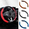 2pcs Suede Leather Car Steering Wheel Cover For New Bentley Flying Spur Continental GT Bentayga Mulsanne Auto Accessories