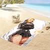 Android 18 Print Beach Towel, Large Soft Quick Dry Towel for Beach Camping Swimming