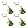 4Pcs Keychain Pendant, Zinc Alloy Frog Shape Key Ring with Chain Design, Key Chain for Keys Backpacks School Bag Accessory