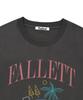 FALLETT Summer Beach Club Short Sleeve T-Shirt Charcoal