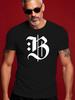 Retro B Letter Graphic Tshirt - B Design