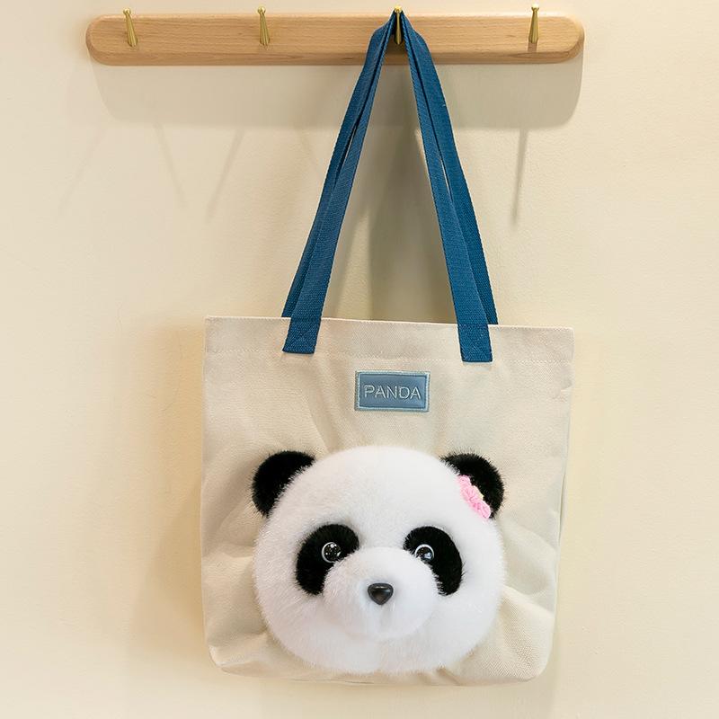 Lotusblatt Panda Umhängetasche Für Beste Freundin Ins Wind Bär Rucksack Handtasche Mädchen Geburtstagsgeschenk Schultasche Premium