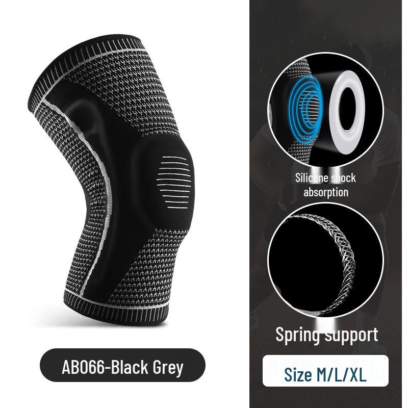 

Дышащие силиконовые компрессионные наколенники на пружинах для занятий спортом и активного отдыха M - 50-65kg