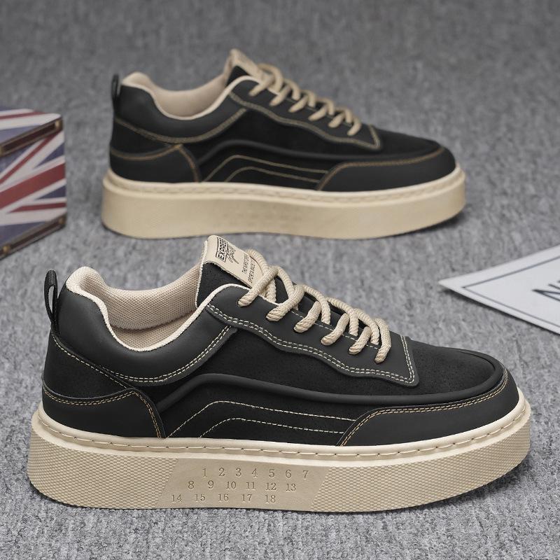 

Європейські чоловічі кеди на товстій підошві - Висококласне, круте, універсальне, модне взуття для весни та осені Size 42 чорний