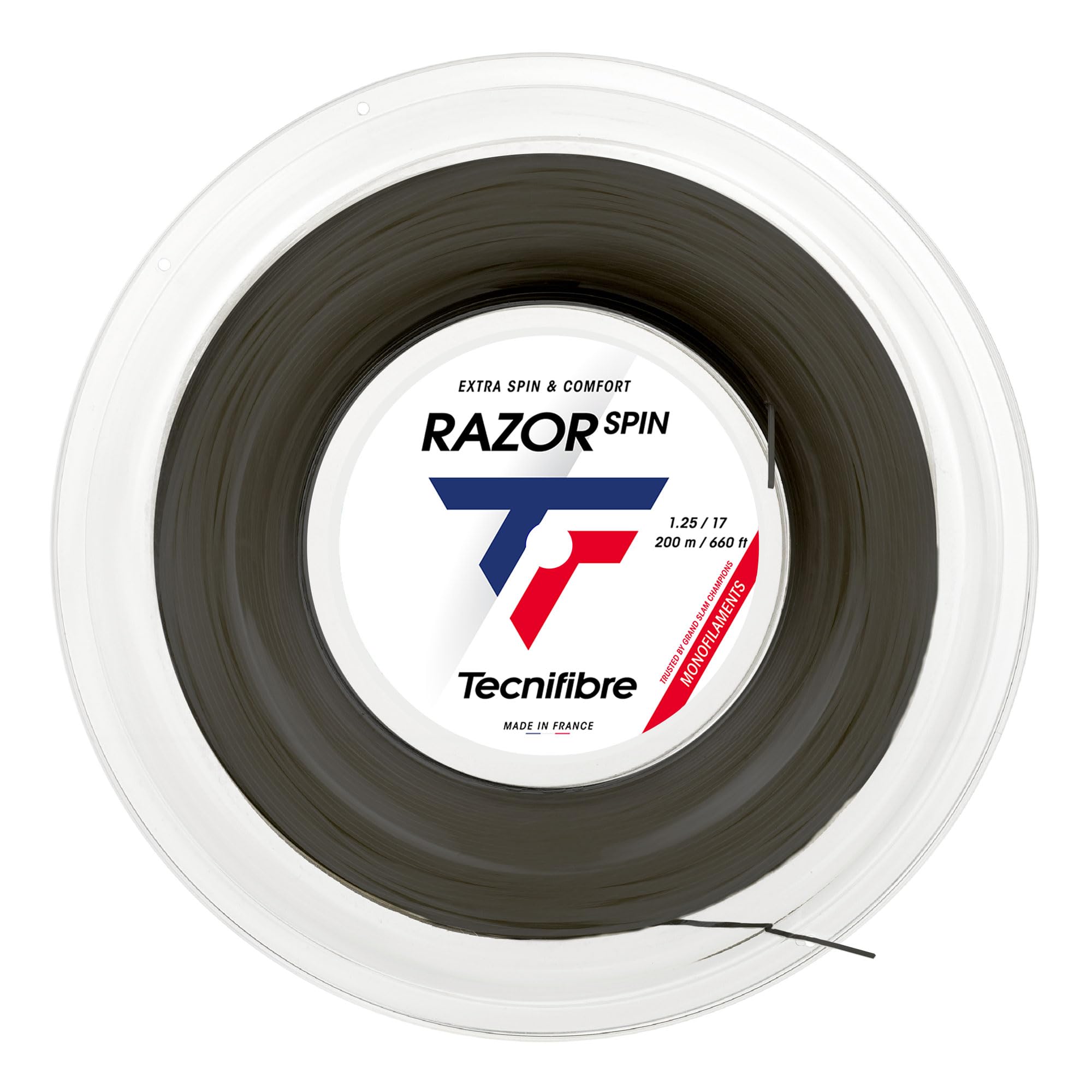 Tecnifibre RAZOR SPIN Tennis String 200M Roll 04RRASPI