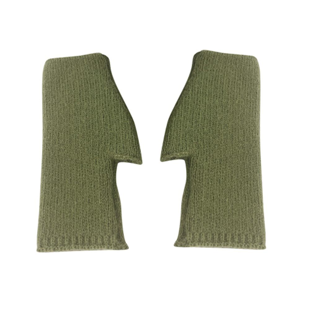 Exposed Finger Half Mittens Wool Blend Knitted Gloves Protable Fingerless Gloves Autumn Winter