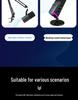 RGB Dynamic USB Microphone for Gaming, Recording, and Singing with Noise Reduction and Sound Card Integration