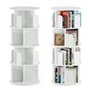 APPOLYN Rotating 4 Diameter Height To Hold A4 Comic Picture Storage Large CD DVD White Bookshelf, Bookshelf, Tiers, 40CMHeight 128CM, Paper, Rack,