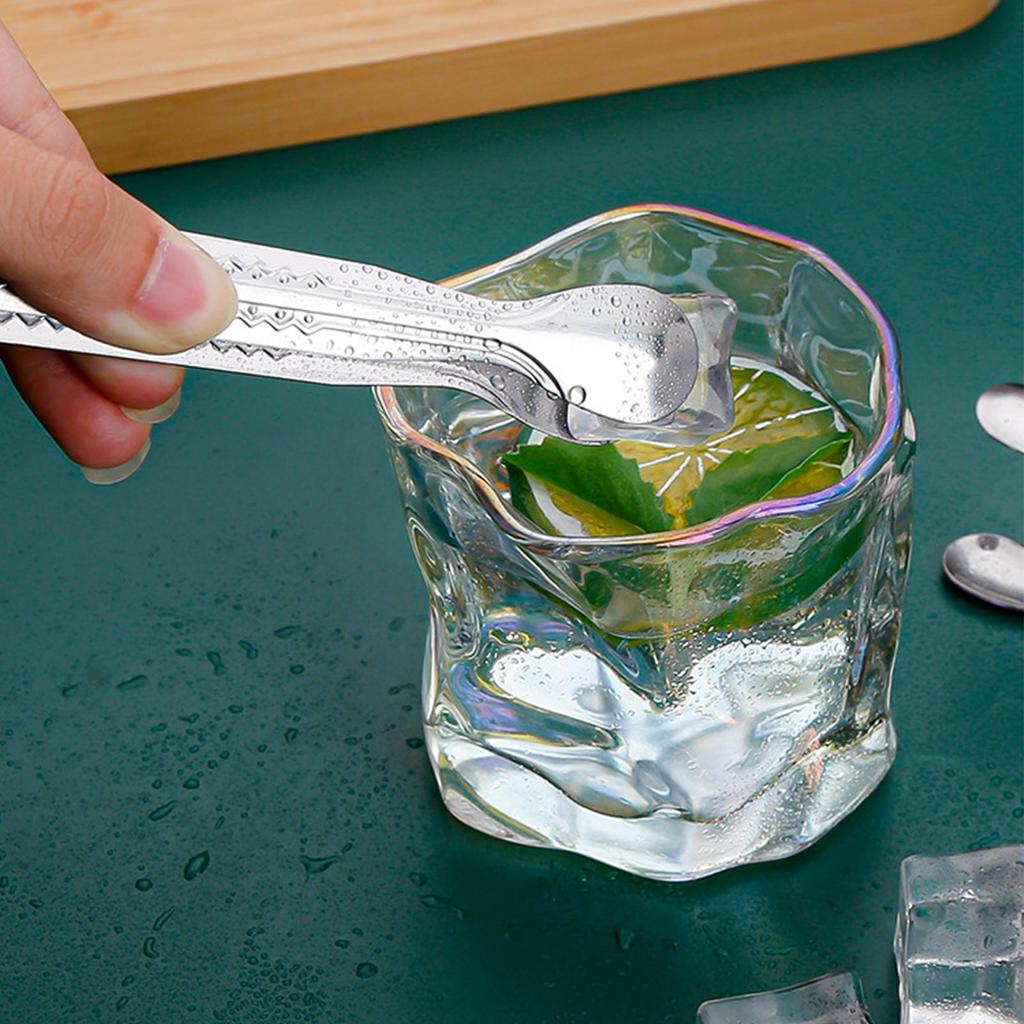 Ice Tongs Stainless Steel Serving Tweezers Serving Tongs for Buffet Party Restaurant Home Backyard Picnic Camping Catering