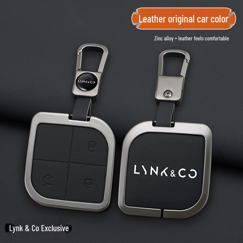 Lynk&Co 08 2023 Schlüsselhülle: High-End Metallgehäuse mit Lederschnalle