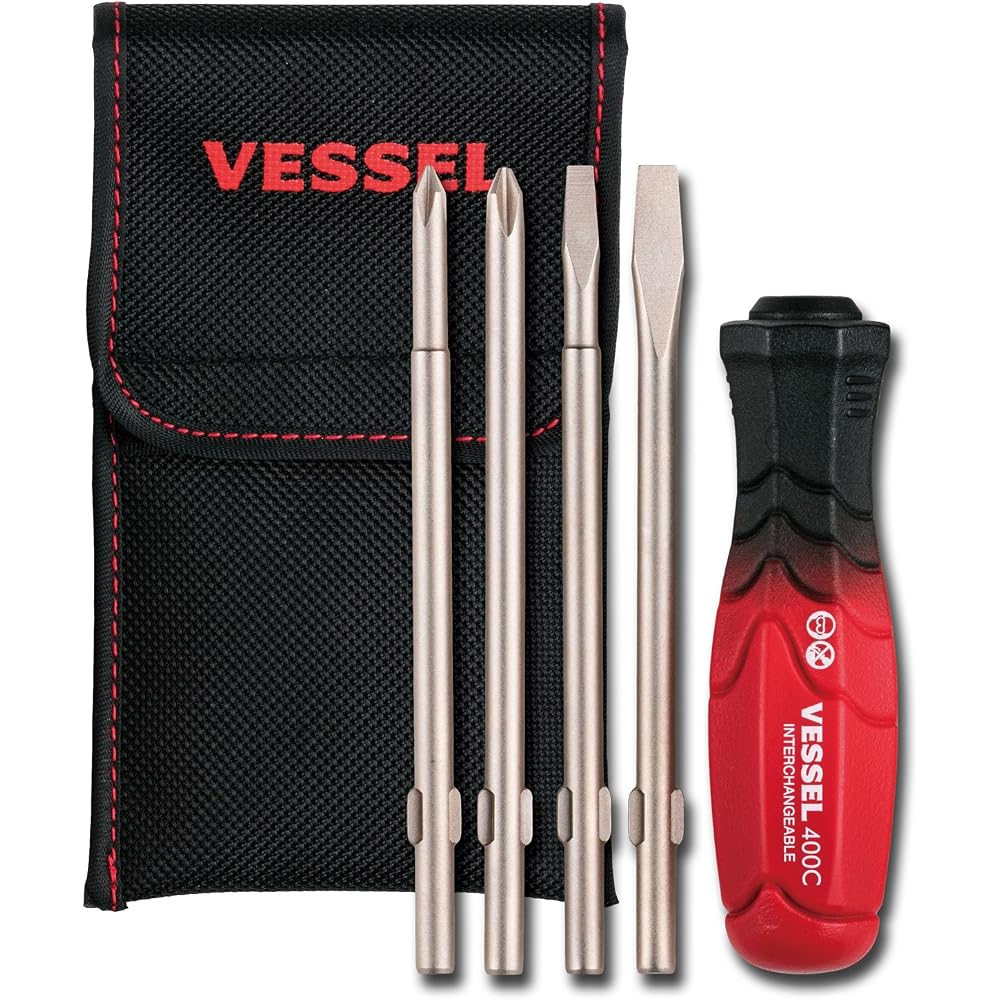 VESSEL (VESSEL) Dual Tone Interchangeable Screwdrivers (Set of 4) TD-2100