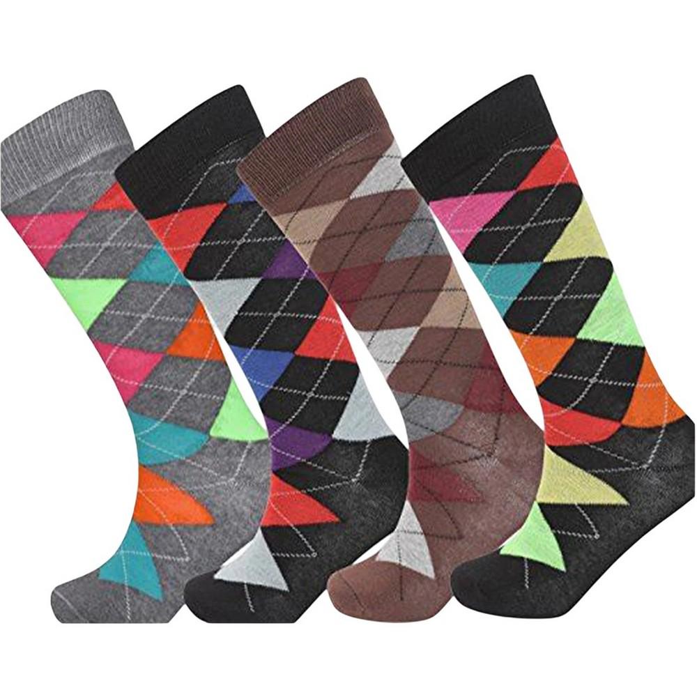 Soxy Mens Argyle Socks (Pack of 4)