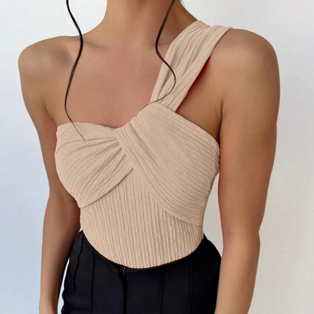 Luxury Ruched One-Shoulder Women's Swimsuit - Sexy and Stylish Swimwear