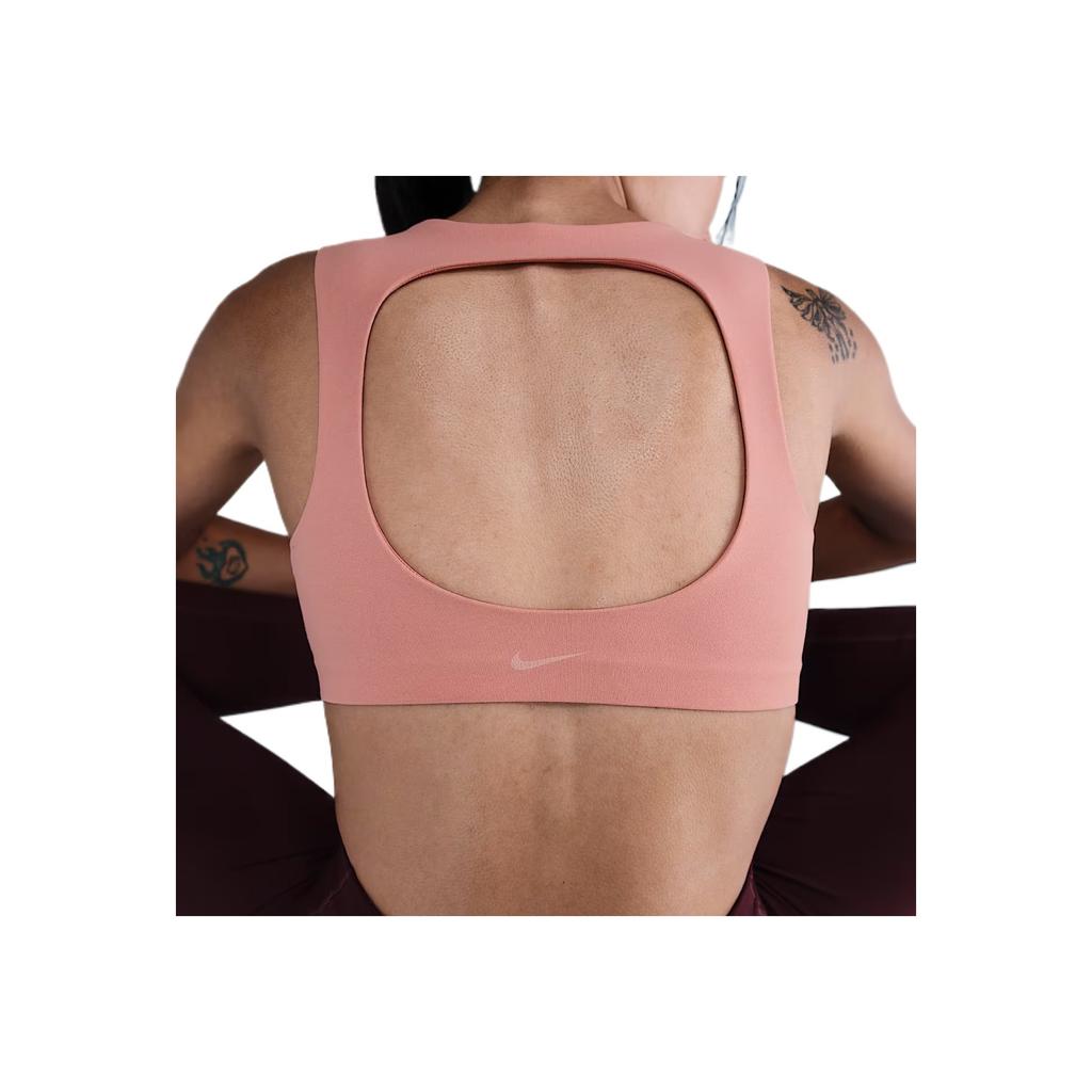 Nike Dri-Fit Swoosh Soft Comfortable Simple Solid Color Sports Bra Women underwear HQ3957-685