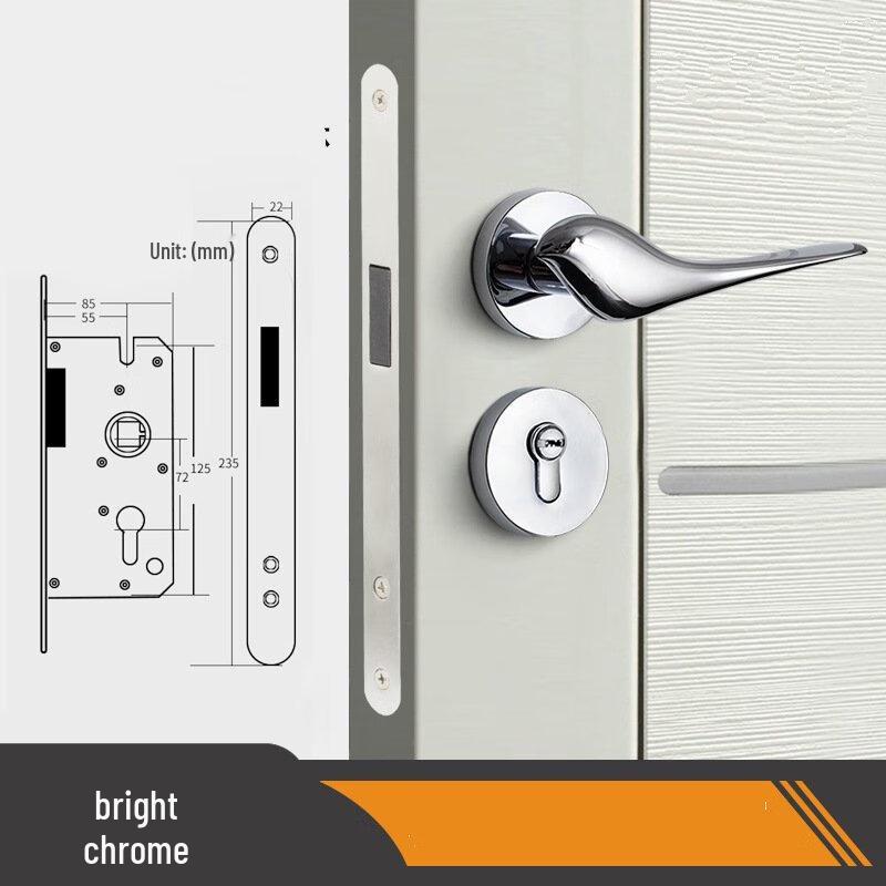 Shengbei Light Luxury Wooden Door Handle & Lock Set