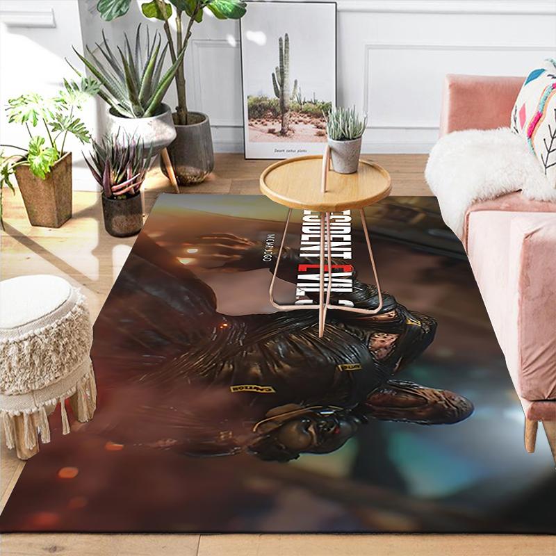 1Pc Resident Evil 3 Nemesis Pursuit Rug, Office Carpet Indoor Outdoor Doormat, Non-Slip, Comfortable, Living, Christmas Halloween, Xmas Gift S1535