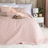 MOLLY Decorative Bedspread 170x210cm - Powder Pink for a Romantic Bedroom