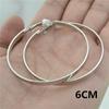 Women's Versatile Large Hoop Earrings - Trendy Personality In Black, Gold, Silver; Non-Piercing Ear Clips for Nightclubs
