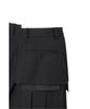 RECODE Asymmetric Pleats Skirt Rqkaa25537Bkx