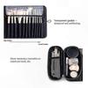 Travel-Friendly Makeup Brush Roll Up Pouch Organizer for Cosmetic Tools, Holds 20+ Brushes, Portable Bag for Women (Case Only)