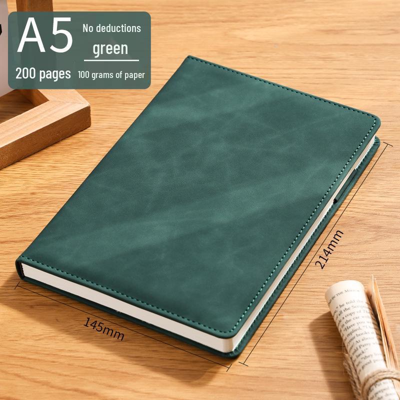 Custom A5 Office Notebook - Thick, Simple Notepad for Business Meetings, Logo Printable