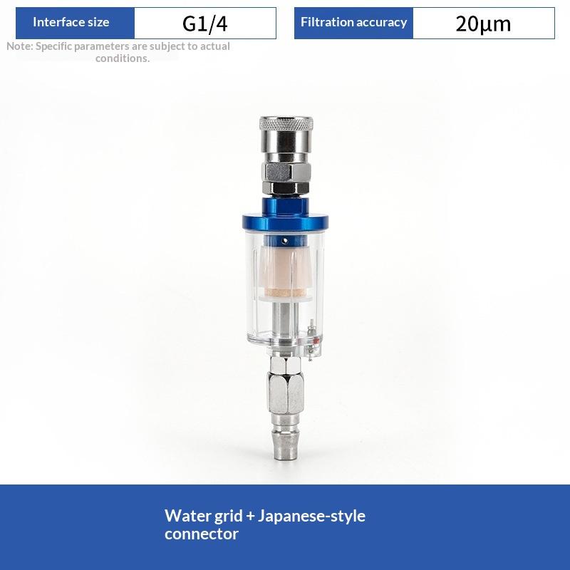 Air Oil Water Separator Filter Kit 1/4'' Thread With Moisture Trap Spray Gun Pressure Parts Air Compressor Tool Jpn Interface