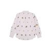 Palace FW21 Garfield Cartoon Embroidery Long Sleeve Shirt Unisex Tops Pink P21SHT001