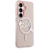 Karl Lagerfeld IML KC Script MagSafe Case for Samsung Galaxy S26 Pink