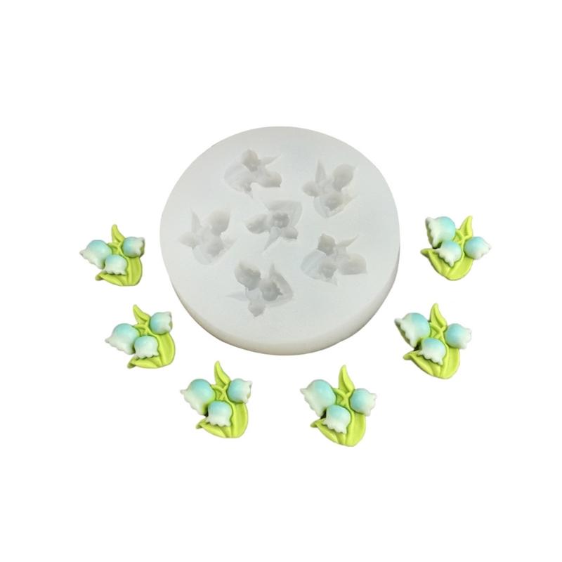 6 Cavities Flower Silicone Molds Heat Resistant Silicone Candle Mould for Resin Casting Making Candle Soap Chocolate