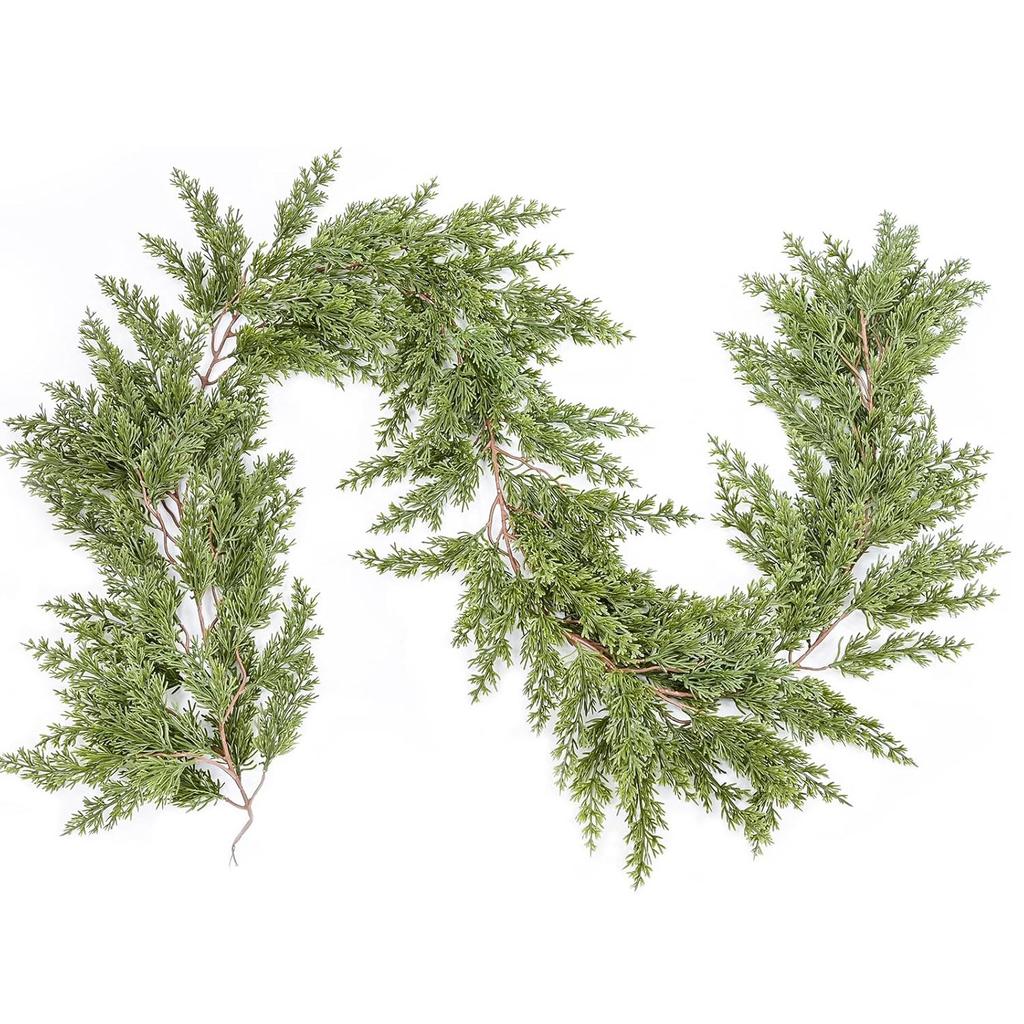 Pine And Cypress 195Cm Artificial Pine And Cypress Rattan Home Decoration Christmas Green Plants