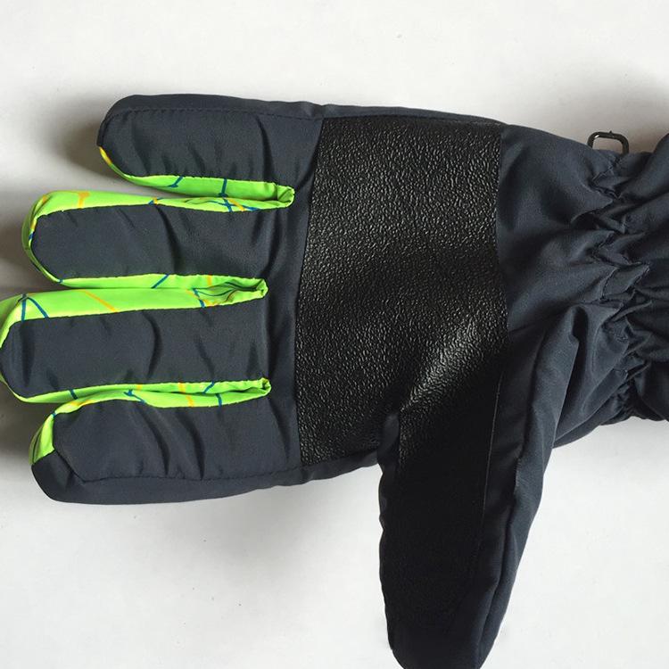 Spot Reflective Men's Winter Ski Gloves - Thick Cold-Proof Outdoor Sports Gear