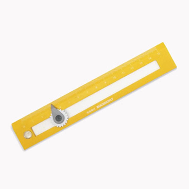 1Pcs 2-in-1 Multifunctional Compass Drawing Ruler Straightedge Compass Ruler Geometric Measuring Tools For Office School Home жёлтый
