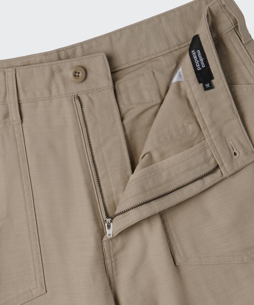 MUSINSA STANDARD Back Satin Baker Pants [Beige]