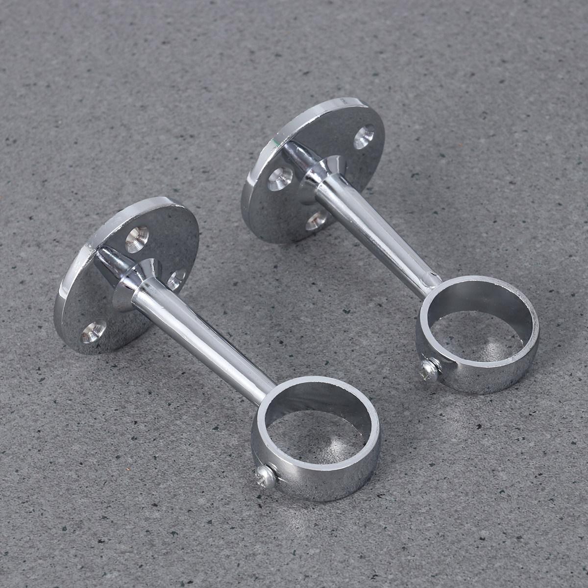 

2Pcs Wardrobe Rail Supports Zinc Alloy Heavy Duty Closet Rod Holder Bathroom Bedroom Kitchen Hanging Rod Holder for 22Mm Tube other