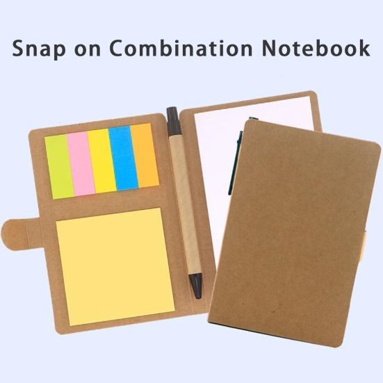 Snap Note Pad Ballpoint Pen Set with Sticky Papers Graduation Inspirational DIY Scrapbook Paper Sticky Notes Index Stickers