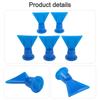5pcs Accessories Wave Shape Silicon Cone Caulking Spare Part Nozzle Flat Nozzle Wave Shape Silicon Cone Caulking Spare Part